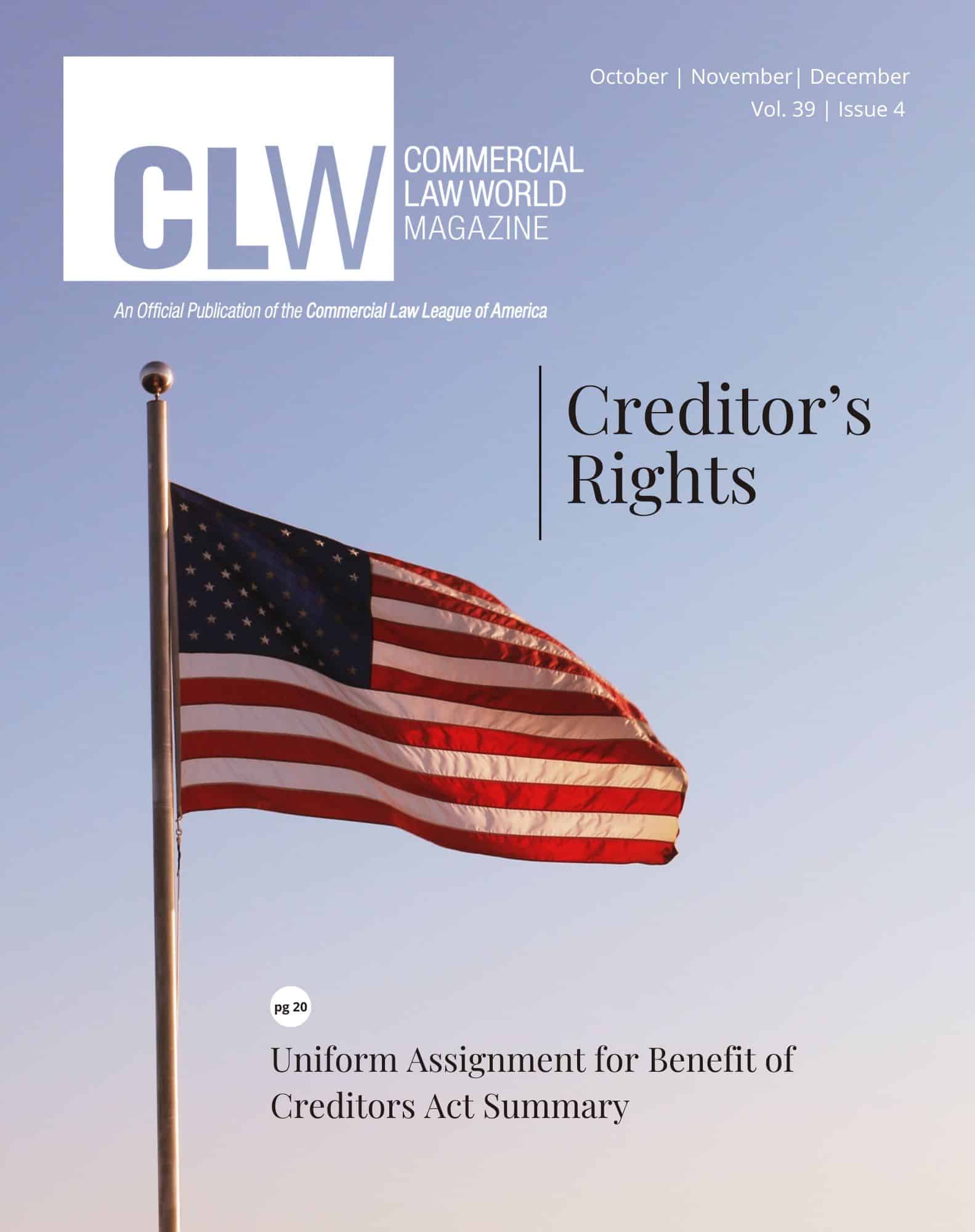 CLW-Cover-Page-Volume39-Issue-4 CLW Vol 39 Issue 3